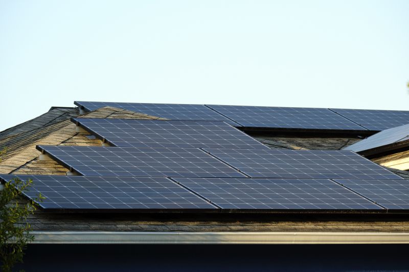 Close-up of Residential Solar Panels